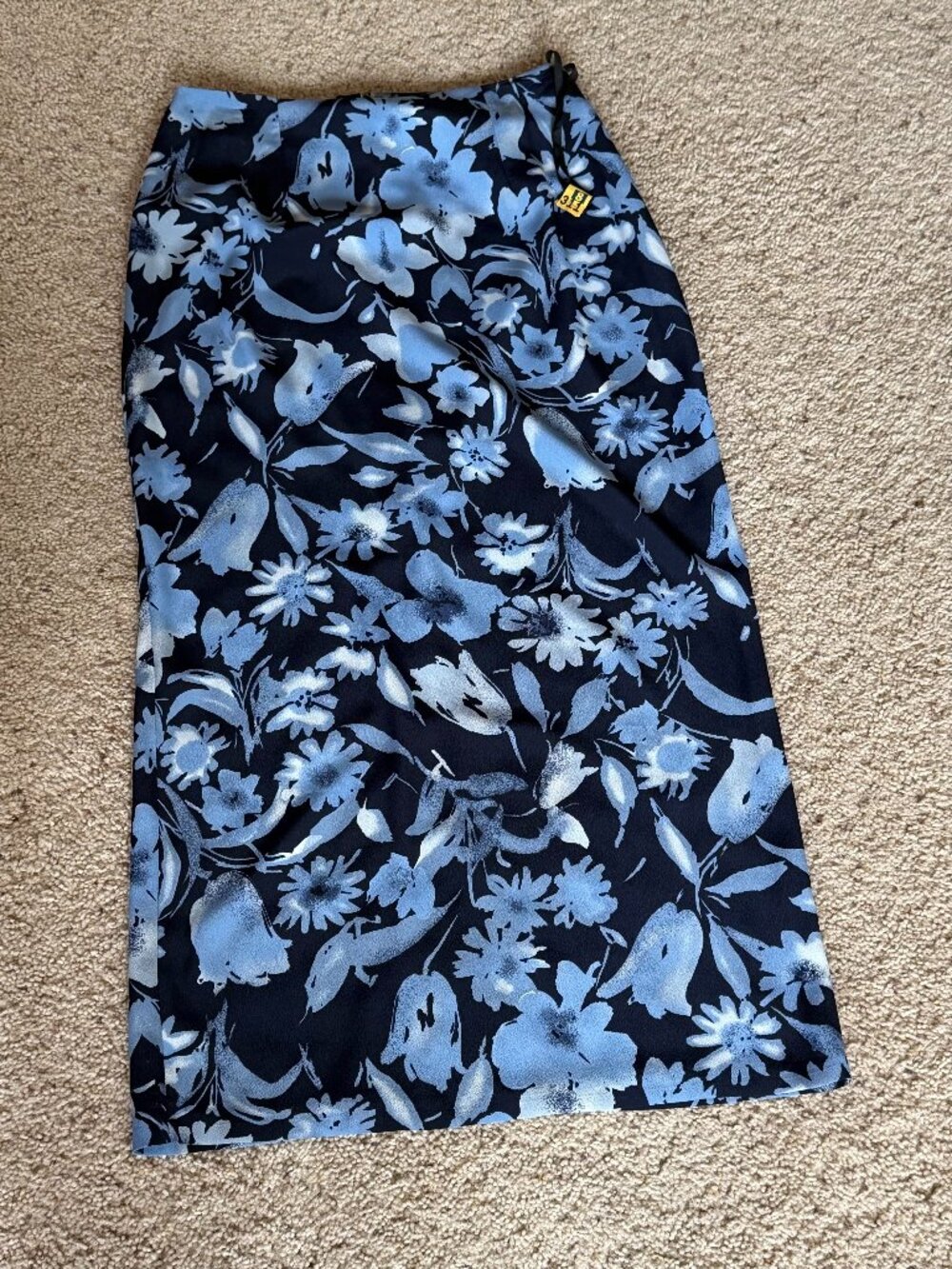 Blue Floral Skirt